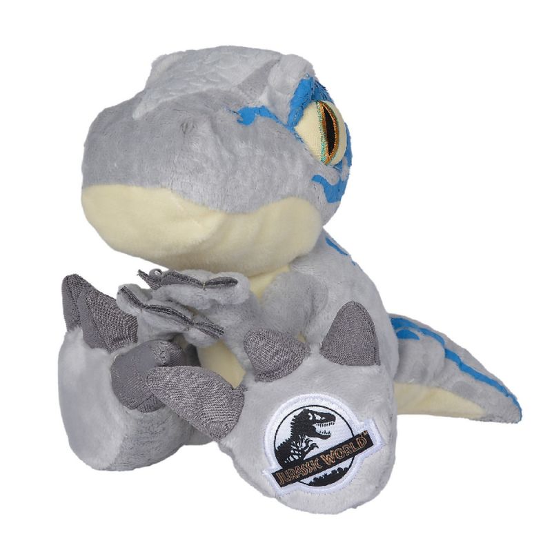 Universal jurassic world peluche dinosaure vélociraptor gris 25 cm 